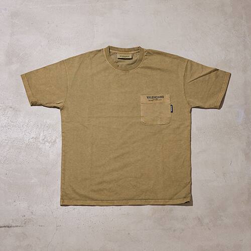 VALENCIANO PIGMENT DYED T-SHIRT OLIVE 21SU-I