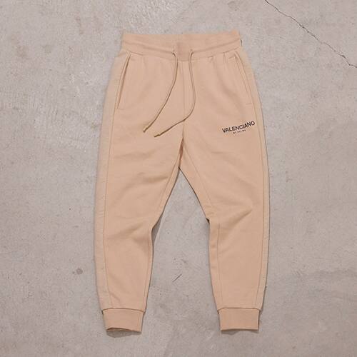 VALENCIANO SLIM SWEAT PANTS BEIGE 21FA-I