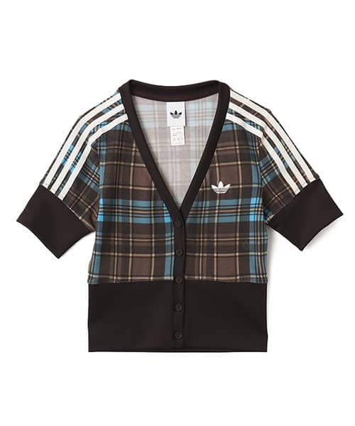adidas CHECKED V-NECK SHIRT WITH BUTTONS マルチカラー - マルチ