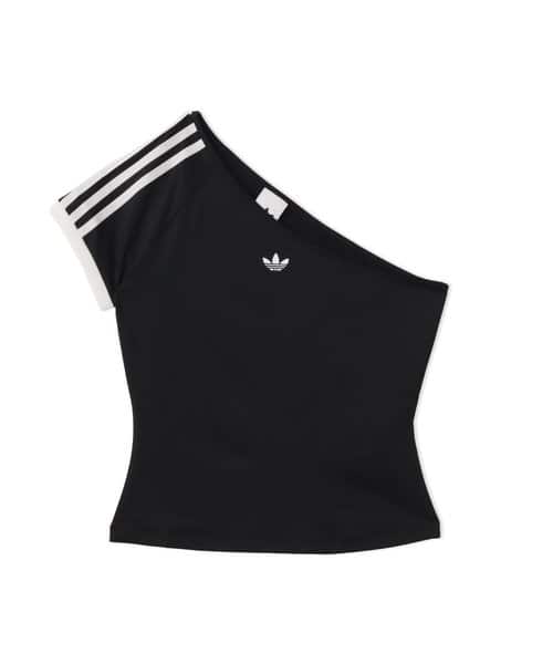 adidas ADILENIUM 5.0  OFFSHOULDER TEE ブラック - ブラック