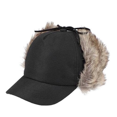 RIVER UP HB Fur EarCap BLACK 23FA-I