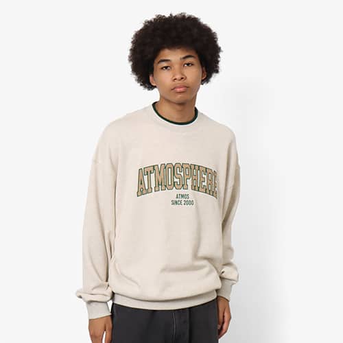 atmos Vintage college logo Sweatshirt OFF WHITE 23FA-I