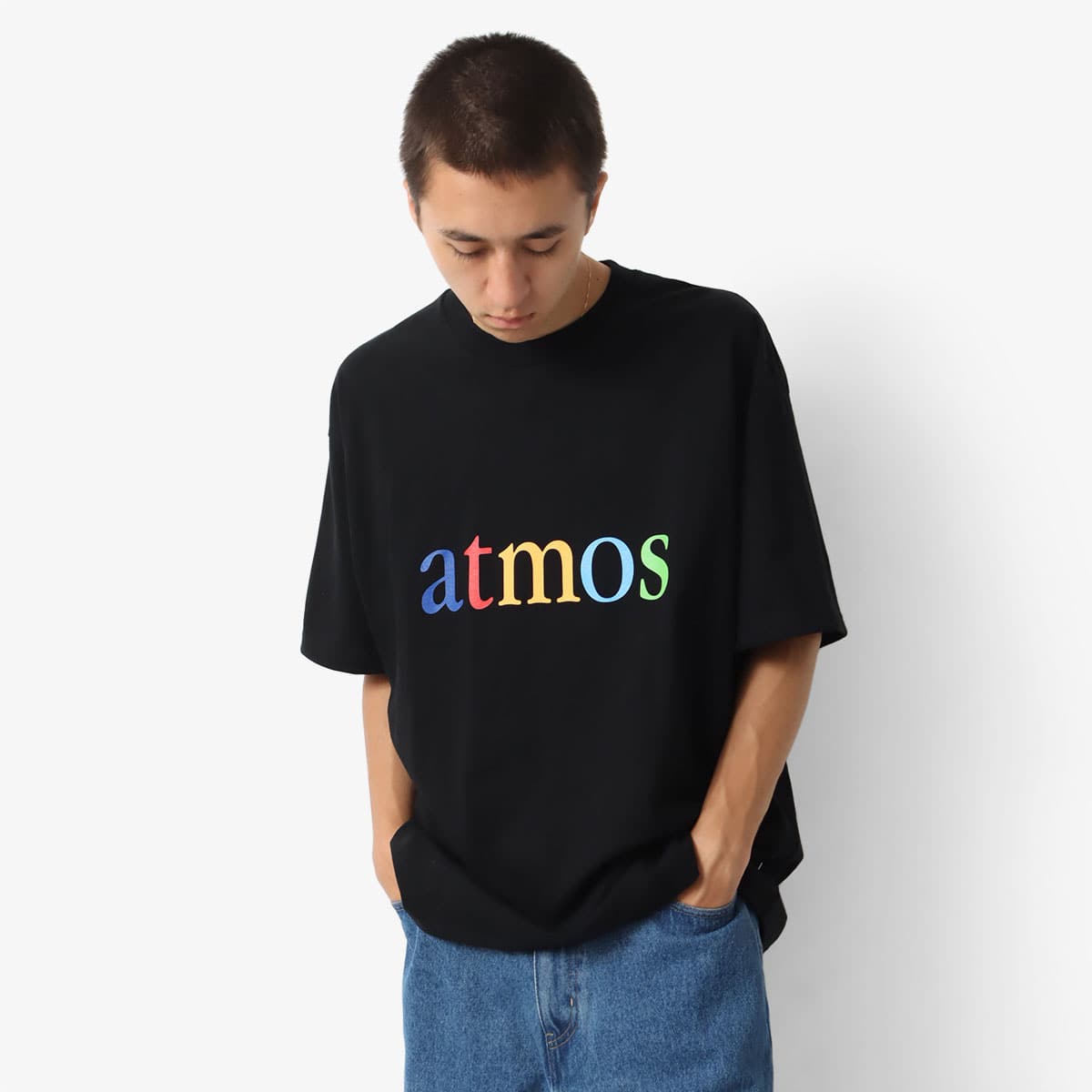 atmos Multi-Color Logo T-shirts BLACK 23FA-I