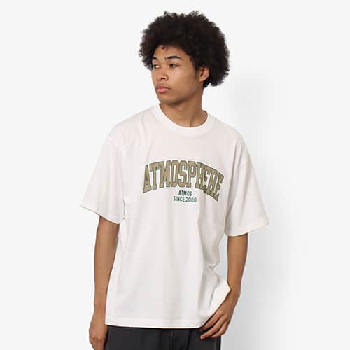 atmos Vintage college logo T-Shirts OFF WHITE