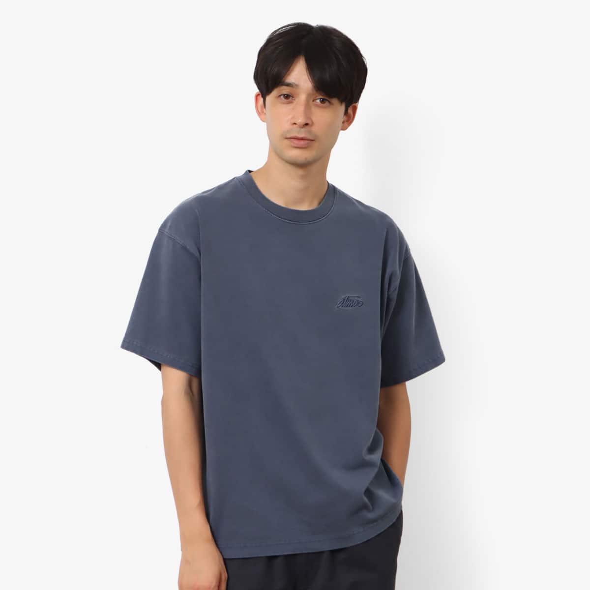 atmos Pigment Dyed T-shirts NAVY 23FA-I