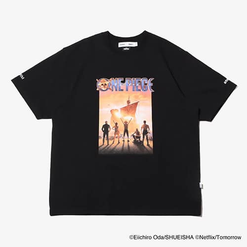 atmos x Netflixシリーズ「ONE PIECE」 x INCRM PK T-shirts BLACK