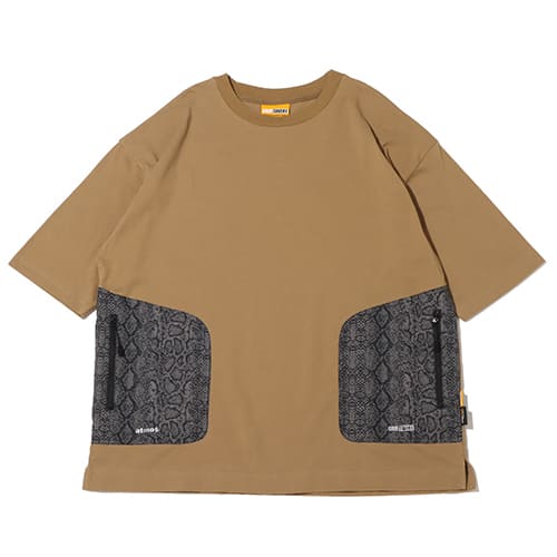 atmos × GRIPSWANY CAMP POCKET T-SHIRT BEIGE 23FA-S