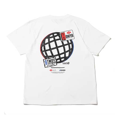 atmos × HONIYA EARTH GLOBE T-SHIRTS WHITE アトモス × ホニヤ アース グルーブ ティーシャツ ホワイト