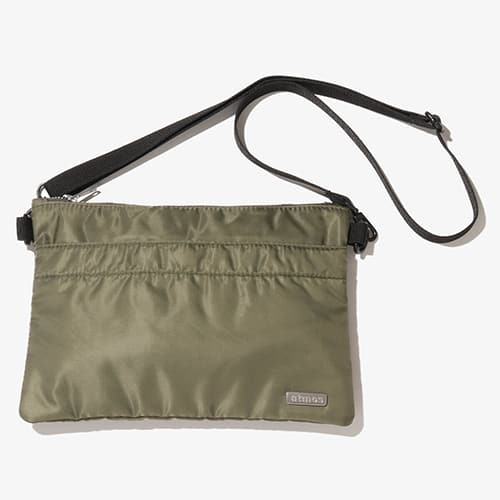 atmos Nylon Twill shoulder bag KHAKI