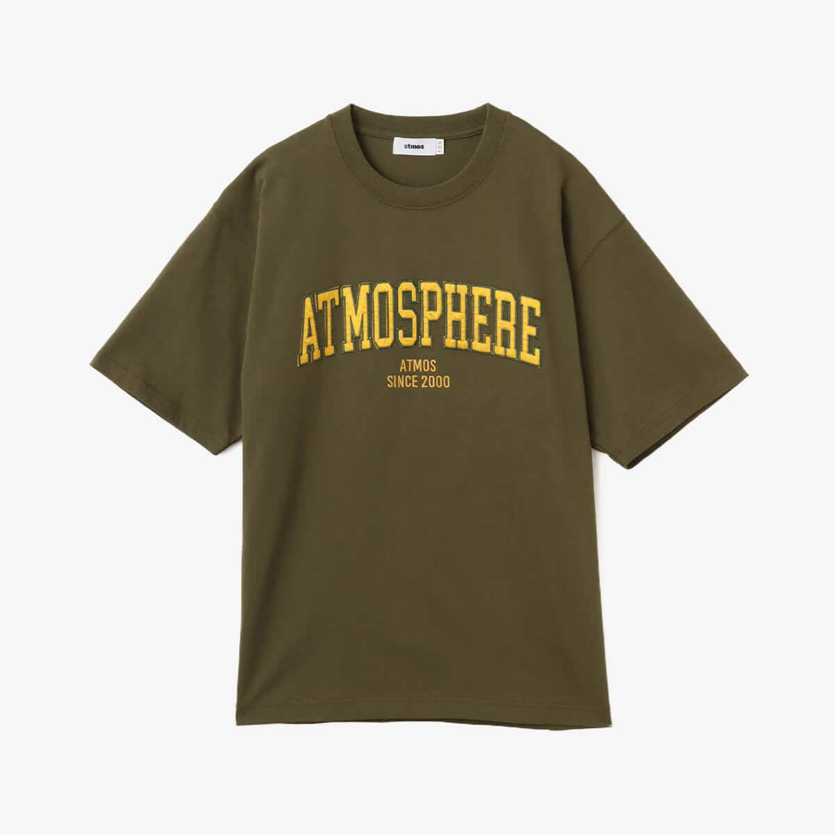 atmos college logo T-Shirts KHAKI