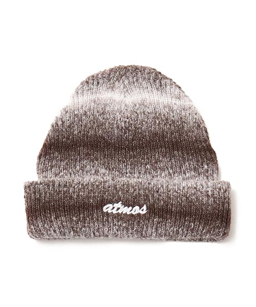 atmos Gradation Beanie BROWN アトモス グラデーション ビーニー ブラウン