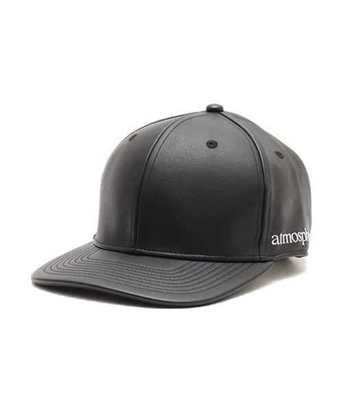 atmos Synthetic Leather Cap BLACK - ブラック