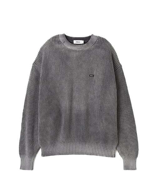 atmos Small Logo Patch Knit Sweater BLACK - ブラック