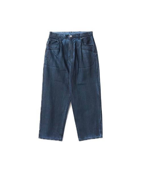 atmos Spray Print Baggy Denim Pants BLUE アトモス スプレー プリント バギー デニム パンツ ブルー