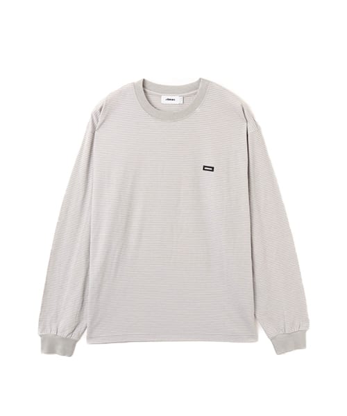 atmos Merino Wool Knit Border LS T-Shirt GRAY アトモス メリノウール ニット ボーダー エスエス Tシャツ グレー
