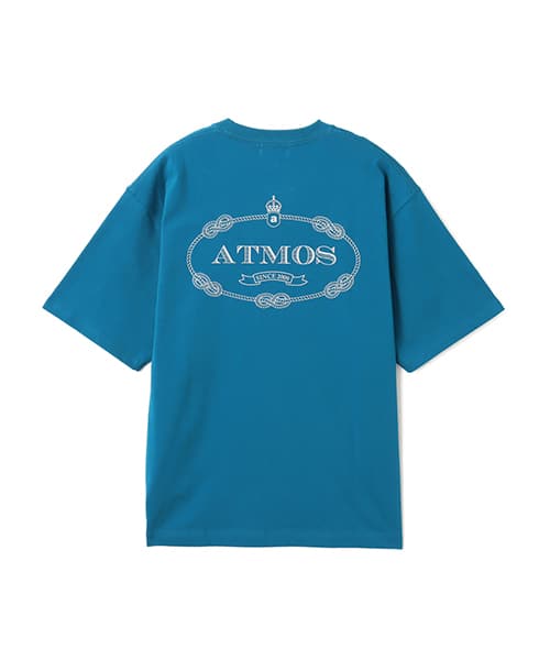 atmos Emblem Logo T-shirt BLUE アトモス エンブレム ロゴ Tシャツ ブルー