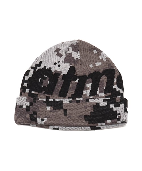 atmos LOGO Knit Cap CAMOUFLAGE BLACK - カモフラージュ系その他