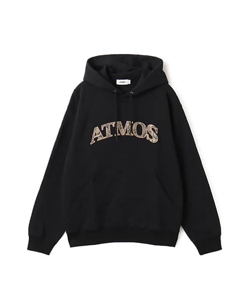 atmos Python Pattern Logo Hoodie BLACK