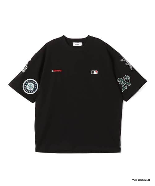 atmos x MLB All Teams Patch SS T-shirt BLACK - ブラック