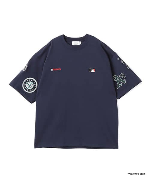 atmos x MLB All Teams Patch SS T-shirt NAVY - ネイビー