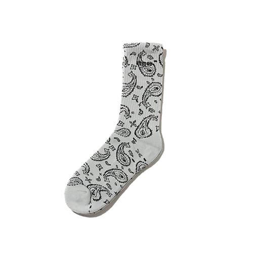 atmos PAISLEY SOCKS GRAY