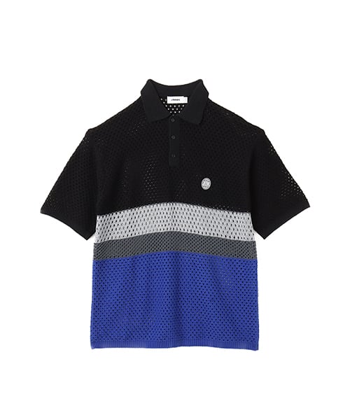 atmos Crochet Polo Sweater BLACK