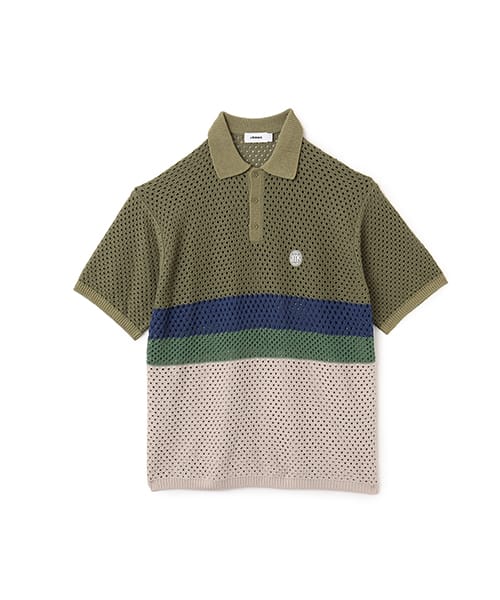 atmos Crochet Polo Sweater GREEN