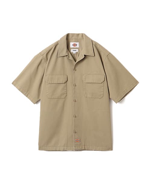 Dickies x atmos Utility WORK SS SHIRT BEIGE
