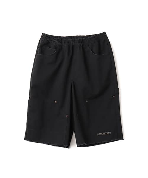 Dickies x atmos EASY DOUBLE KNEE PAINTER SHORTS BLACK