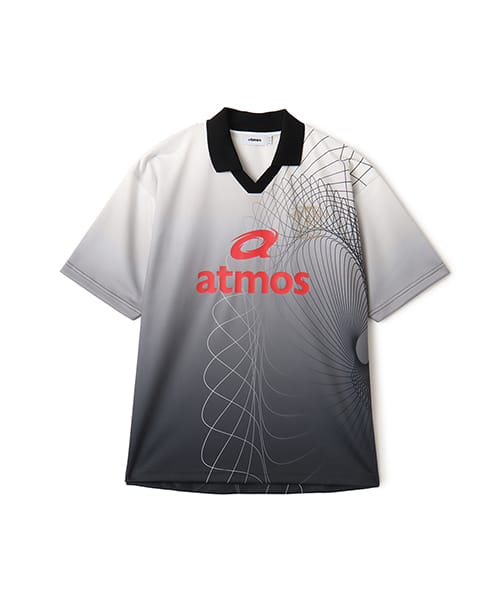 atmos Soccer Jersey Game Polo Shirt BLACK