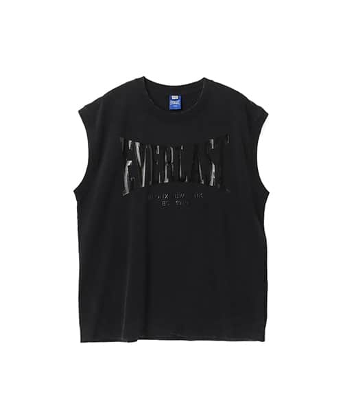 atmos x EVERLAST Vintage Finish NS T-shirt BLACK