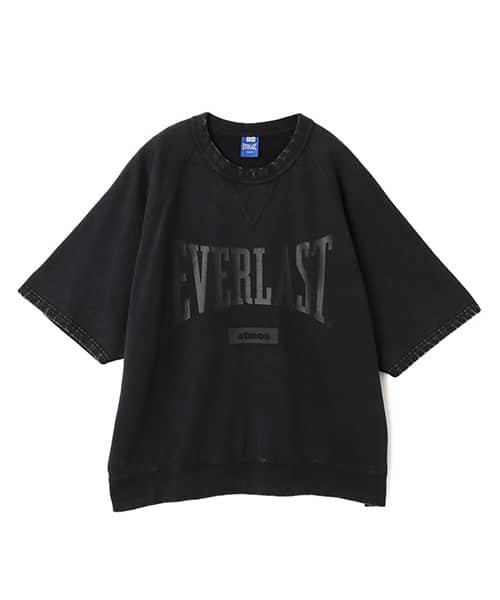 atmos x EVERLAST Vintage Finish Sweat T-shirt BLACK