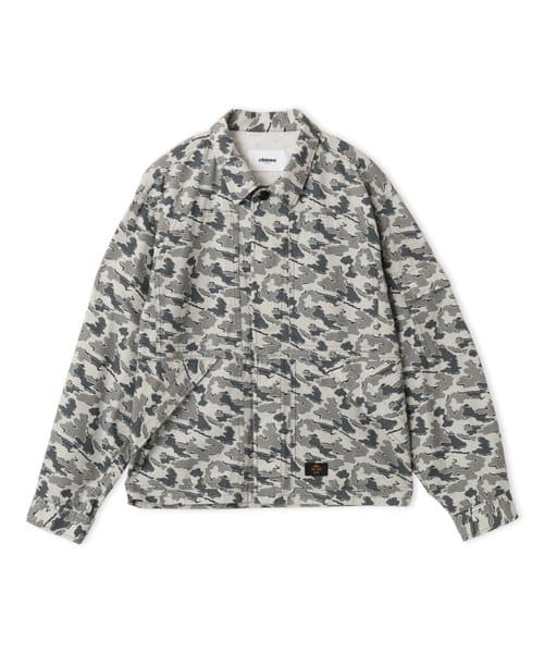 atmos Cotton Military Jacket CAMOUFLAGE GRAY アトモス コットン ミリタリー ジャケット カモフラージュ系その他