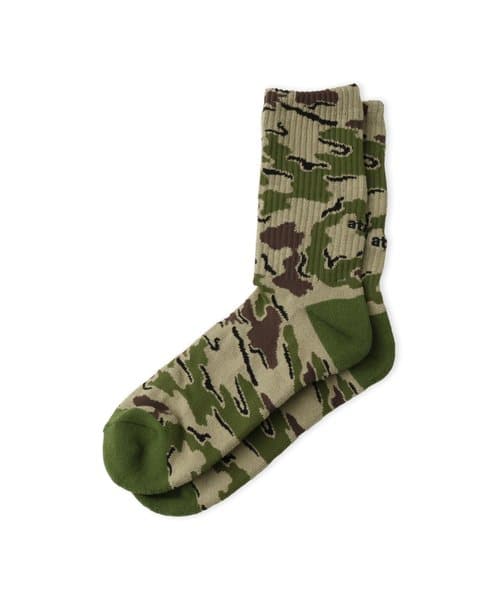 atmos Jacquard Camo Socks CAMOUFLAGE GRAY - カモフラージュ系その他