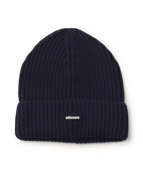 atmos Cotton Knit Cap NAVY