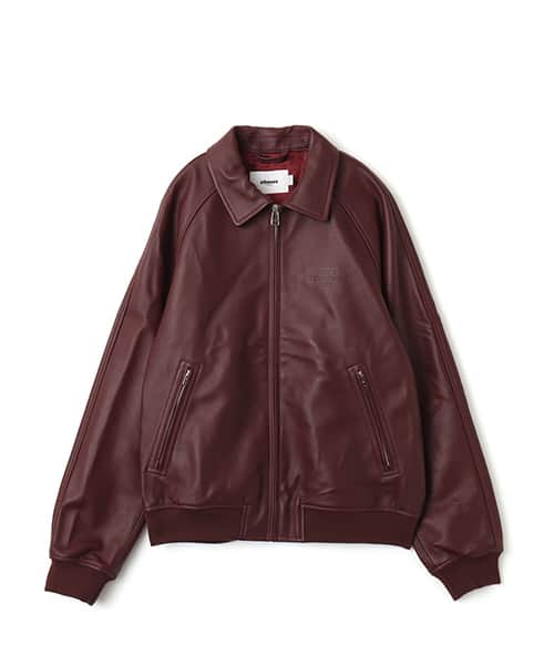 atmos Sheep Leather Jacket BURGUNDY アトモス シープ レザー ジャケット バーガンディー