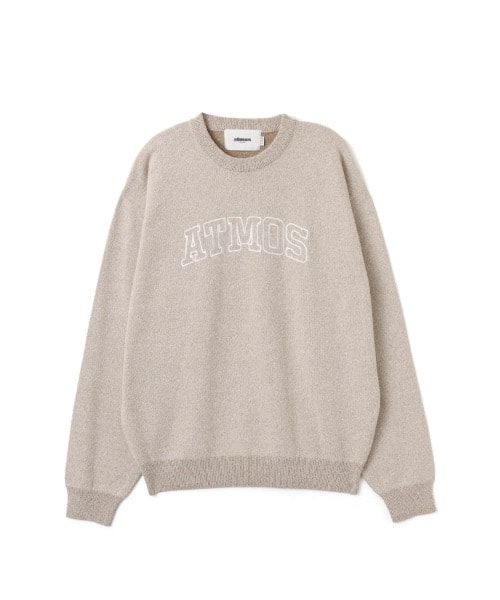atmos Loop Plating Sweater BEIGE アトモス ループ プレーティング セーター ベージュ