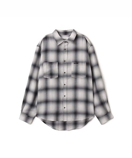 atmos Ombre Check Shirt BLACK