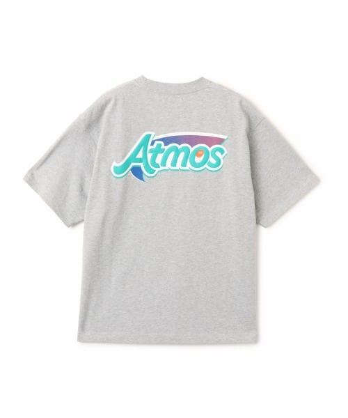 atmos Puff Logo Print T-shirt GRAY - グレー