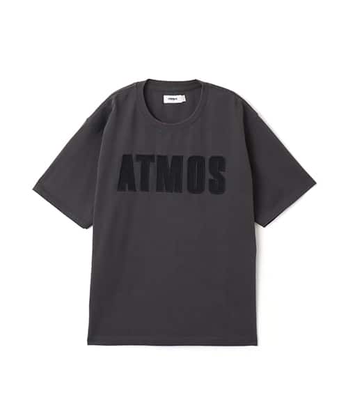 atmos Denim Logo T-shirt LIGHT BLACK - ブラック