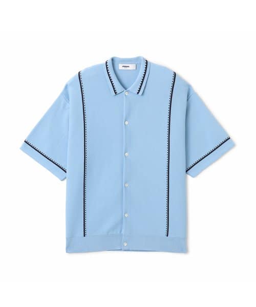 atmos Milano Rib Open Coller Knit Shirt