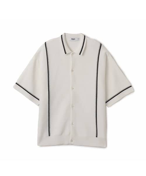 atmos Milano Rib Open Coller Knit Shirt
