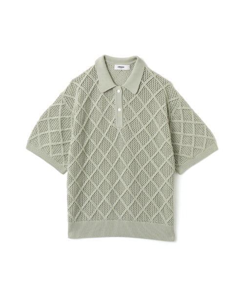 atmos Diamond Mesh Openwork Knit LIGHT GREEN アトモス ダイアモンド メッシュ オープンワーク ニット ライトグリーン