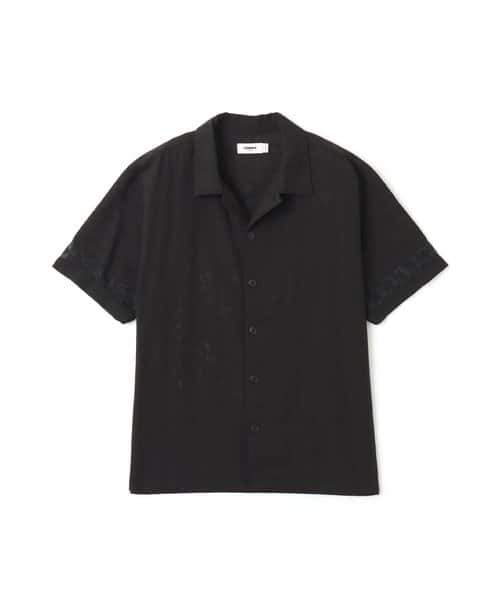 atmos Open Collar SS Shirt BLACK アトモス オープン エスエス シャツ ブラック