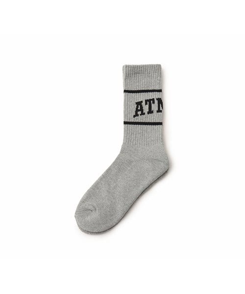 atmos College Logo Line Socks GRAY - グレー