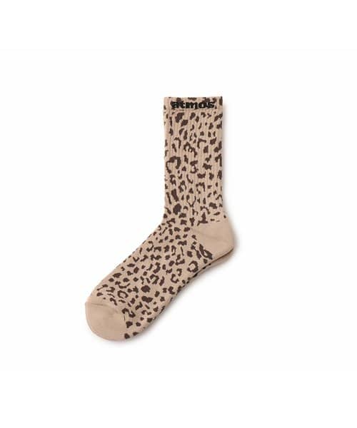 atmos Leopard Pattern Socks KHAKI - カーキ