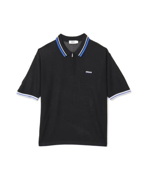 atmos Mesh Polo Shirt BLACK