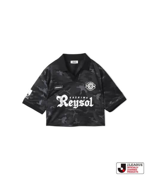 atmos pink x J.LEAGUE 柏レイソル Cropped T-shirt BLACK - ブラック
