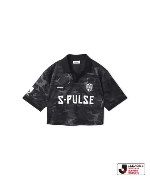 atmos pink x J.LEAGUE 清水エスパレス Cropped T-shirt BLACK - ブラック