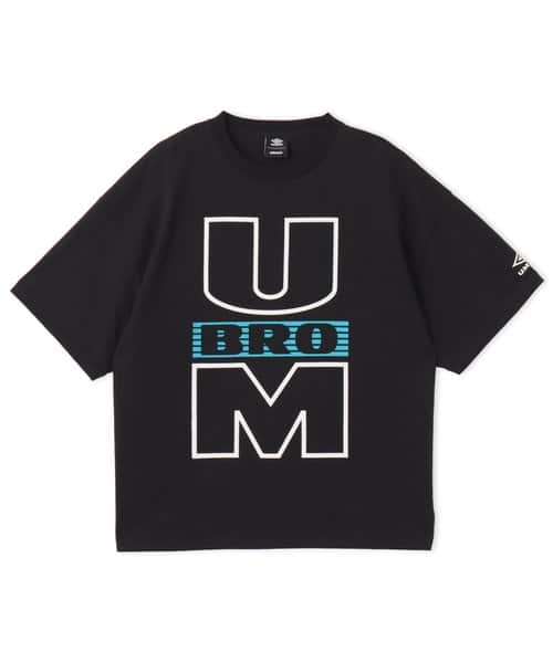 UMBRO x atmos pink Women's Big Silhouette T-shirt BLACK